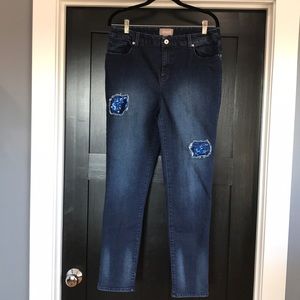 Chico’s 1.5/10 Regular Denim Pants with sequins